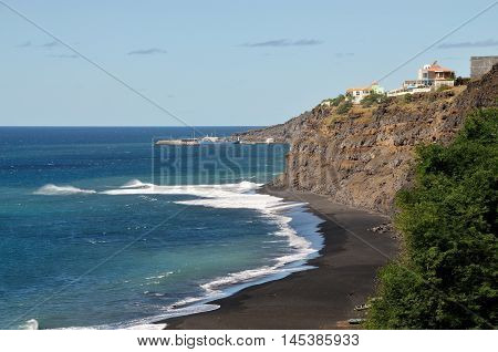 Waves Crash Bellow The High Cliffs