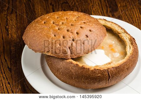 Soup in a Bread Bowl