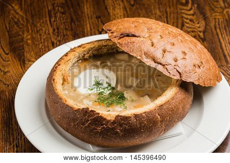 Soup in a Bread Bowl