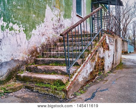 Grunge Brick Perron