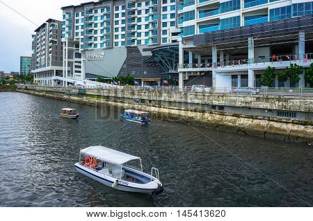 Kota Kinabalu,Sabah-Aug 30,2016:View of Imago the Mall at KK Times Square is one of Kota Kinabalu largest shopping centres at Kota Kinabalu,Sabah on 30th Aug 2016.It opened on 28 March 2015.