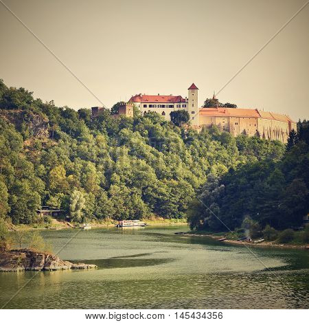 Bitov castle South Moravia Czech Republic. Landscape.