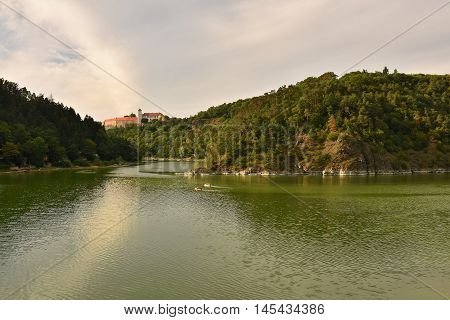 Bitov castle South Moravia Czech Republic. Landscape.
