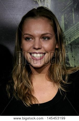 Agnes Bruckner at the World premiere of 'Amityville Horror' held at the Arclight Cinerama Dome in Hollywood, USA on April 7, 2005.