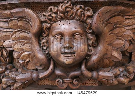 Detail of the Basilica of St. Mary of the Altar of Heaven in Rome