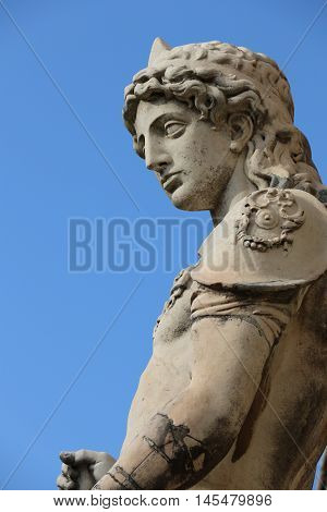 Statue of the archangel Michael in the Castel Sant'Angelo in Rome