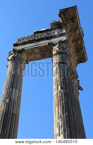 Ancient columns near the Theater of Marcellus