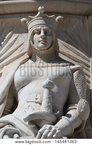 Detail of the National Monument to Victor Emmanuel II in Rome - The Altare della Patria