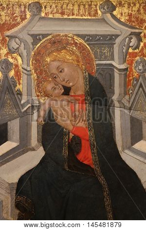 Religious painting in the Capitoline museums in Rome