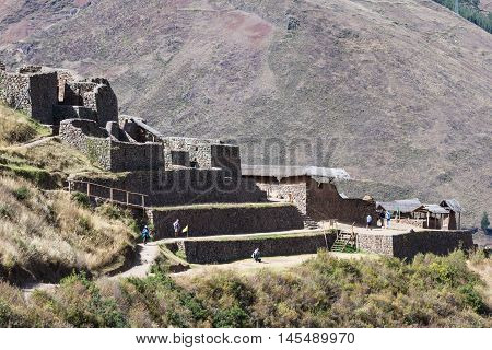 Pisac Ruins In Peru