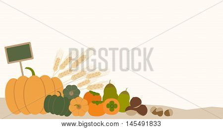 pumpkins acorn chestnut persimmon fruit vegetable pear