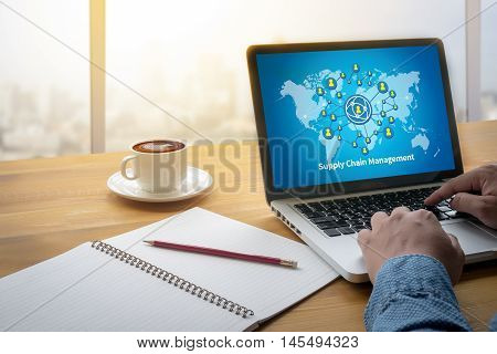 Scm Supply Chain Management Concept