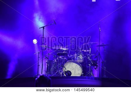 Band Performs Live On The Stage
