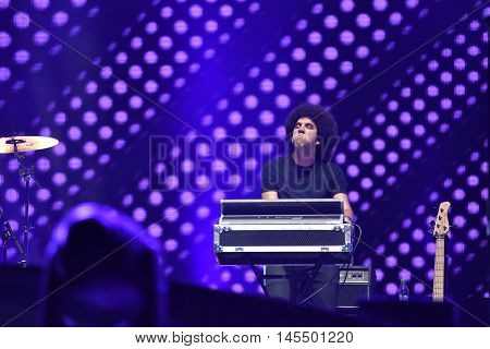Band Performs Live On The Stage