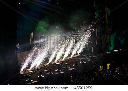 Dj Fedde Le Grand Performing Live On The Stage