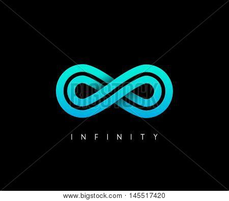 Infinity, limitless, loop sign abstract . Vector illustration