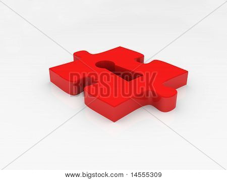 Puzzle With Keyhole