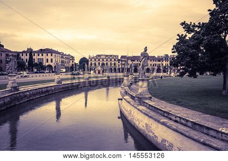 Piazza of Prato della Valle Padova Italy.