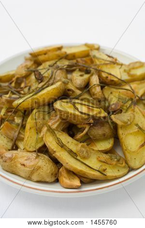 Batatas assadas alevinos