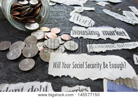 Social Security question with economic news headlines