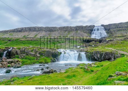 Dynjandi Waterfalls, In The West Fjords