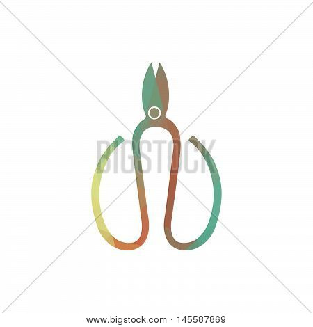 Icon of scissors .Isolated on white background
