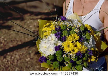 beautiful bouquet of flowers for the holiday