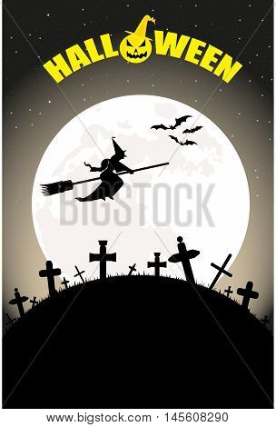 Halloween day vector backgrounds, illustrator drawing, Happy