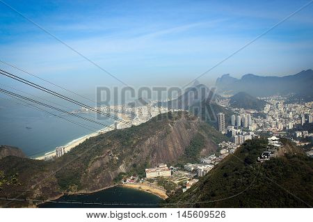 View from Pao de Acucar (Sugarloaf), Rio de Janeiro, Brazil
