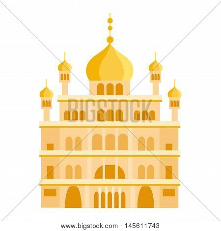 Cathedral and churche infographic temple building landmark tourism vector. Temple building world religions. Cathedral and churche temple building.