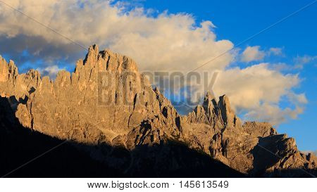 High Mountain At Twilight