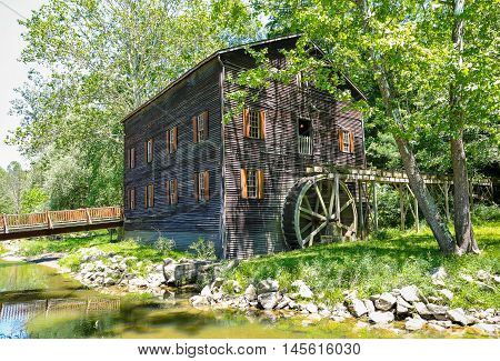 Wolf Creek Grist Mill was built around 1831 in rural Ohio and is one of a very few still in existence & can grind flour for special occasions.