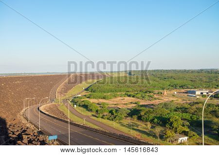 Itaipu Dam Viewpoint In Foz Do Iguazu