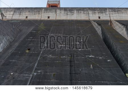 View Of The Itaipu Dam Giant Embankment