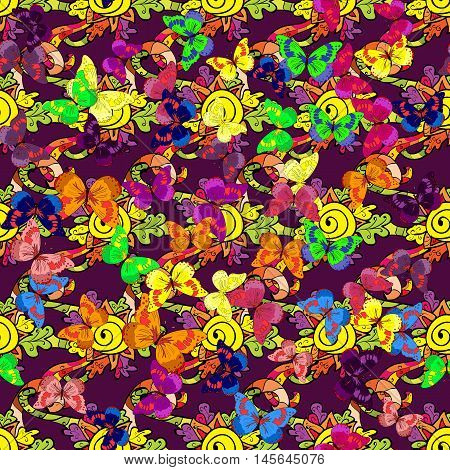 Butterfly patternBeautiful abstract background texture made from colorful butterfly