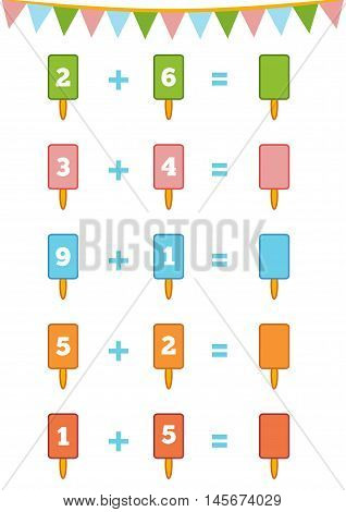 Counting Game. Addition Worksheets