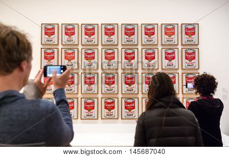 People Inside Museum Of Modern Art In Nyc