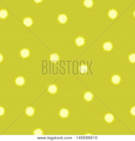 Polka dot chaotic seamless pattern. Fashion graphic background design. Modern stylish abstract texture. Colorful template for prints textiles wrapping wallpaper website Stock VECTOR illustration