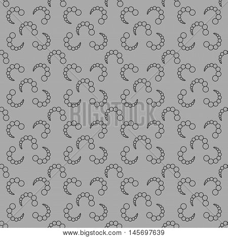 Bubbles chaotic seamless pattern. Fashion graphic background design. Modern stylish abstract texture. Monochrome template for prints textiles wrapping wallpaper website Stock VECTOR illustration