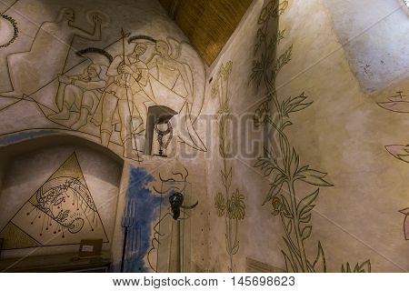 Saint Blaise Des Simples Chapel, Milly La Foret, France