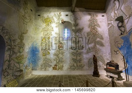 Saint Blaise Des Simples Chapel, Milly La Foret, France