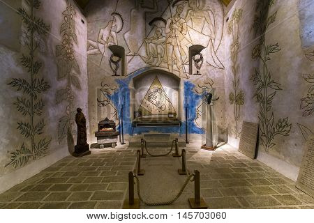 Saint Blaise Des Simples Chapel, Milly La Foret, France