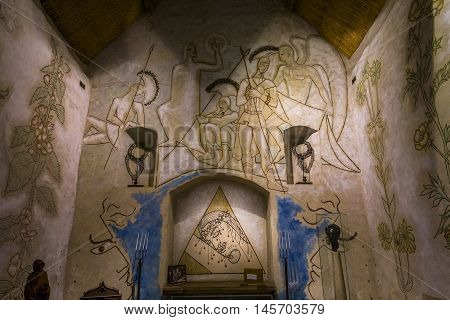 Saint Blaise Des Simples Chapel, Milly La Foret, France