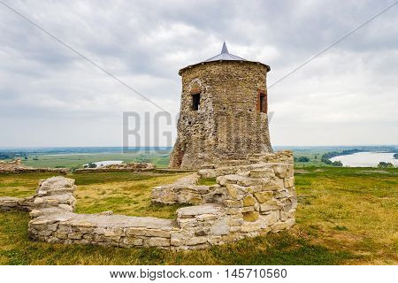Old tower in Elabuga ancient settlement. Tatarstan. Russia