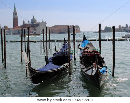 Gôndolas em Veneza