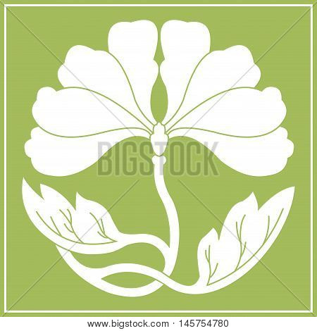 Flowers Lotus Flat Simlpe Vector Illustraton