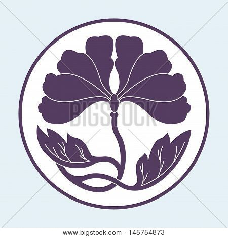 Flower Lotus Flat Simlpe Pattern Vector Illustraton