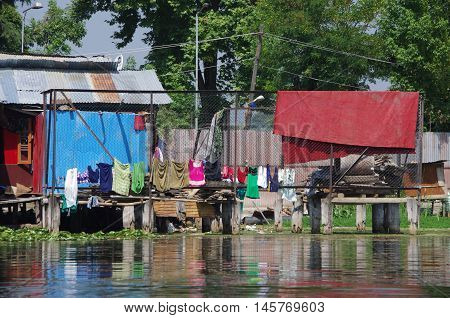 Village near Srinagar in Kashmir, in India
