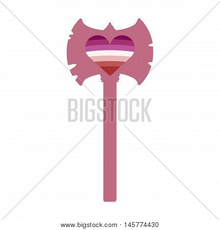 Labrys lesbian symbol. Nice and simple illustration