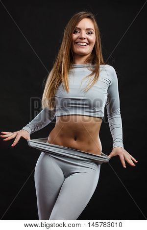 Sporty Woman Wearing Thermoactive Underwear.